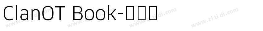 ClanOT Book字体转换